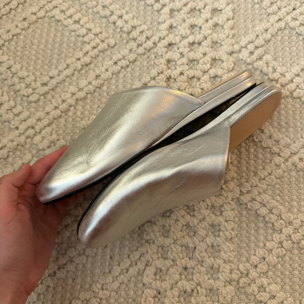 J.Crew Silver Slides - Picture 3 of 5
